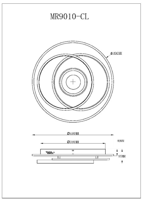 Потолочный светильник Myfar Galatea MR9010-CL Потолочный светильник Myfar Galatea MR9010-CL