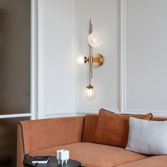 Настенный светильник Eurosvet Volver 50383/3 латунь a065726 Настенный светильник Eurosvet Volver 50383/3 латунь a065726