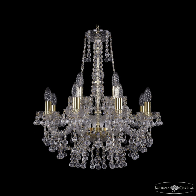 Подвесная люстра Bohemia Ivele Crystal 1409/8+4/195/h-62 G