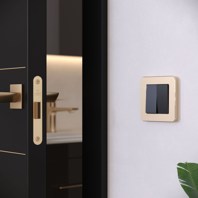 Рамка на 1 пост Werkel Platinum шампань 4690389184437 W0012611 Рамка на 1 пост Werkel Platinum шампань 4690389184437 W0012611