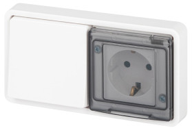 Блок розетка с выключателем Эра 11-7521-01 Б0063261 Блок розетка с выключателем Эра 11-7521-01 Б0063261