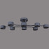 Потолочная люстра Reluce 03722-0.3-08 GREY GX53 Потолочная люстра Reluce 03722-0.3-08 GREY GX53