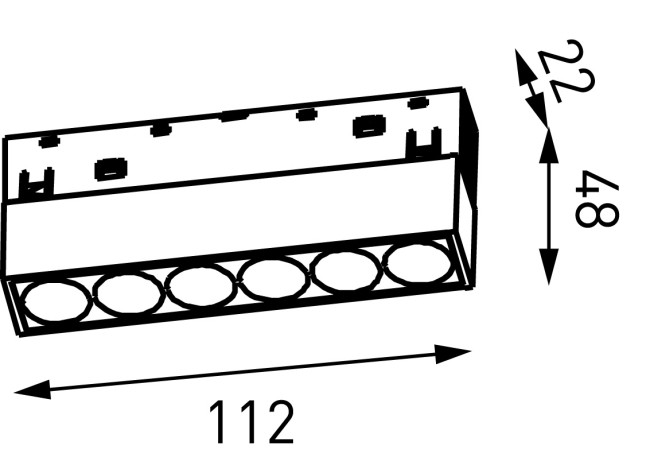 Трековый светильник Lumker SY-LINK-110-BL-6-NW 013641 Трековый светильник Lumker SY-LINK-110-BL-6-NW 013641