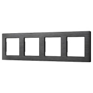 Рамка четырехместная Arlight FRM-PRESTO-ALS-4-BK 043862 Рамка четырехместная Arlight FRM-PRESTO-ALS-4-BK 043862