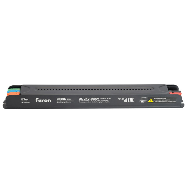 Трансформатор для светодиодной ленты с диммированием Feron LB006 200W 24V IP20 52131