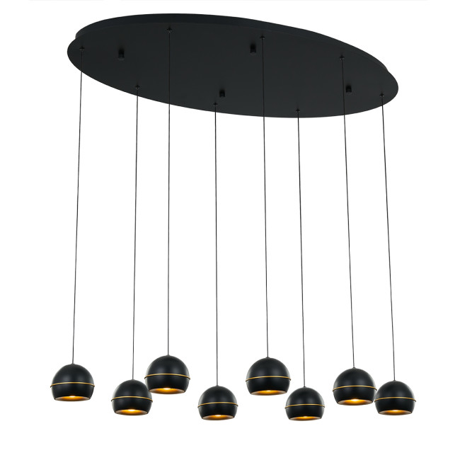 Подвесная люстра DeLight Collection MD21001034-8A black/gold Подвесная люстра DeLight Collection MD21001034-8A black/gold