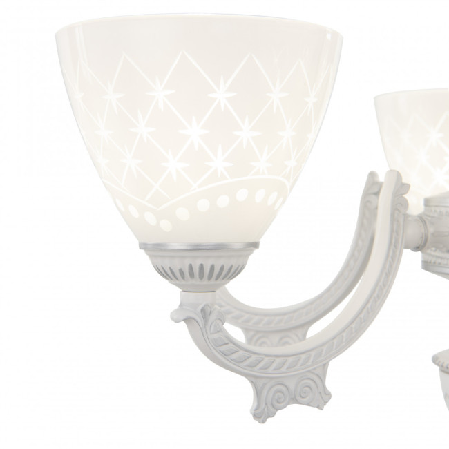 Подвесная люстра Arte Milano 343837/8 WT+SL Подвесная люстра Arte Milano 343837/8 WT+SL