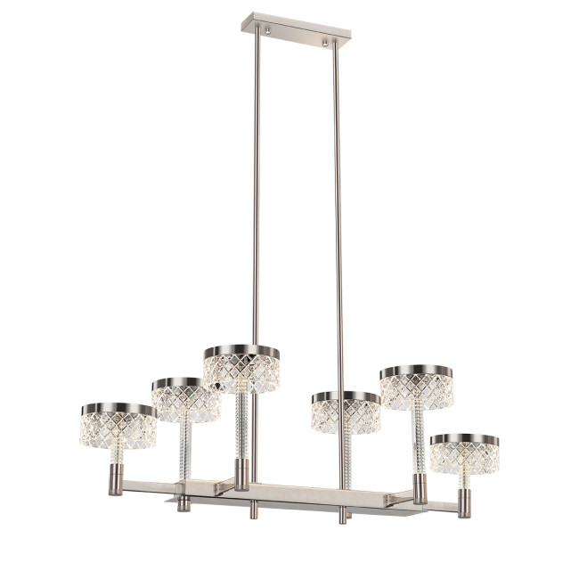 Подвесная люстра Delight Collection MD21020075 MD21020075-6B satin nickel Подвесная люстра Delight Collection MD21020075 MD21020075-6B satin nickel
