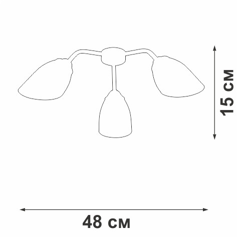 Потолочная люстра Vitaluce V31950/3PL Потолочная люстра Vitaluce V31950/3PL