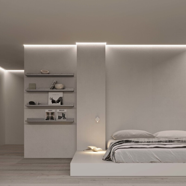 Алюминиевый профиль Arlight ARH-СEIL-S14-SHADOW-2000 WHITE 038594 Алюминиевый профиль Arlight ARH-СEIL-S14-SHADOW-2000 WHITE 038594