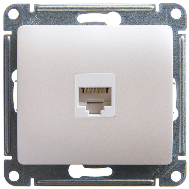 Розетка компьютерная RJ45 кат.5E Systeme Electric Glossa Перламутр GSL000681K Розетка компьютерная RJ45 кат.5E Systeme Electric Glossa Перламутр GSL000681K