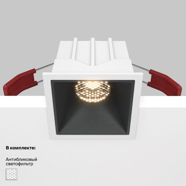 Встраиваемый светильник Maytoni Technical Alfa LED DL043-01-10W3K-SQ-WB Встраиваемый светильник Maytoni Technical Alfa LED DL043-01-10W3K-SQ-WB