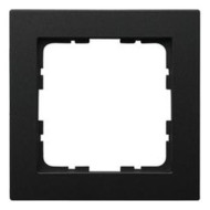 Рамка Jasmart G-Classic 1-постовая черный матовый (soft touch) поликарбонат G1001PB