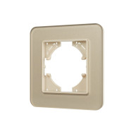 Рамка стеклянная на 1 пост Arlight FRM-OMALI-SFGS-1-GD 049679