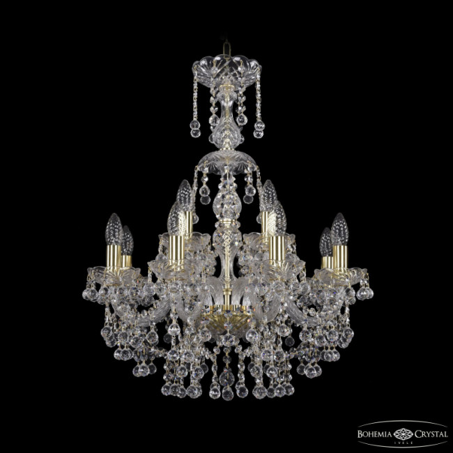 Подвесная люстра Bohemia Ivele Crystal 1409/8+4/195/XL-68 G