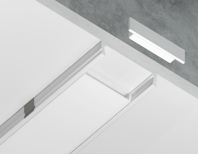 Алюминиевый накладной профиль Ambrella Light Alum Profile GP1800WH
