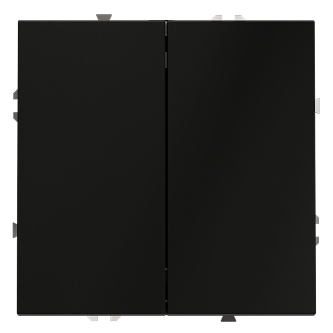 Проходной переключатель двухклавишный Voltum S70 VLS020308 (черный матовый) Проходной переключатель двухклавишный Voltum S70 VLS020308 (черный матовый)