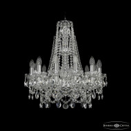 Подвесная люстра Bohemia Ivele Crystal 1411/12/195/XL-65 Ni