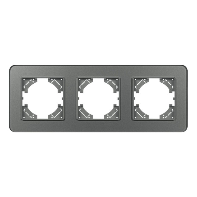 Рамка на 3 поста стеклянная Arlight FRM-OMALI-GS-3-GR 049698
