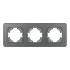 Рамка на 3 поста стеклянная Arlight FRM-OMALI-GS-3-GR 049698