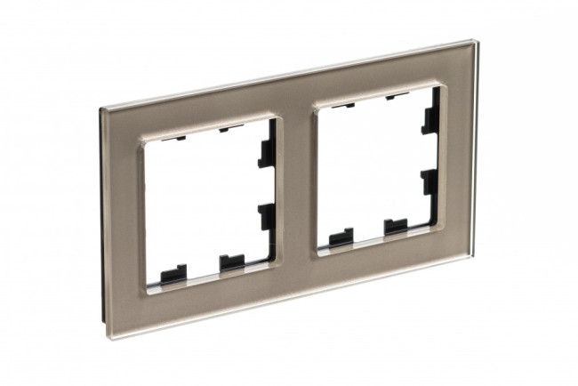 Рамка 2-ая Systeme Electric AtlasDesign Nature Стекло шампань ATN320502 Рамка 2-ая Systeme Electric AtlasDesign Nature Стекло шампань ATN320502