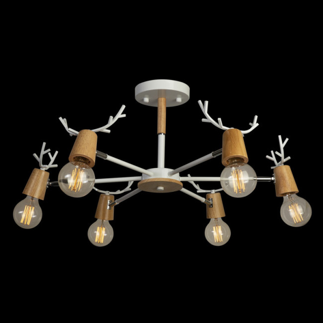 Люстра на штанге Loft IT Sven 10024/6 White Люстра на штанге Loft IT Sven 10024/6 White