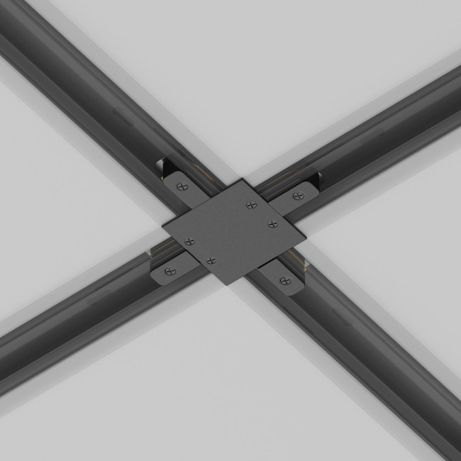 Коннектор X-образный Maytoni Accessories for tracks TRA002CX-11B
