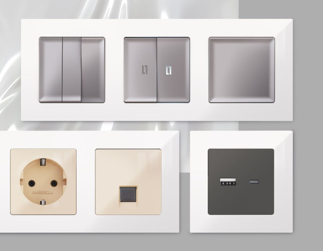 Рамка одноместная Ambrella Volt Techno AF220101 Рамка одноместная Ambrella Volt Techno AF220101