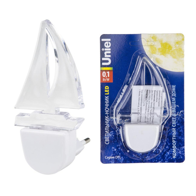 Светильник-ночник Uniel DTL-315 Кораблик/White UL-00007051 Светильник-ночник Uniel DTL-315 Кораблик/White UL-00007051