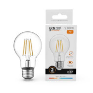 Лампа светодиодная Gauss Filament Elementary E27 7W 2700K 22217 Лампа светодиодная Gauss Filament Elementary E27 7W 2700K 22217