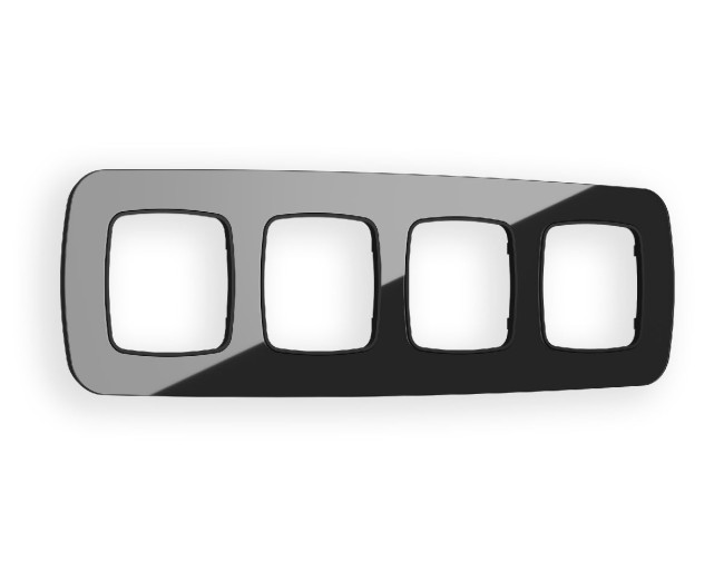 Рамка четырехместная Ambrella Volt Radian OF350804 Рамка четырехместная Ambrella Volt Radian OF350804