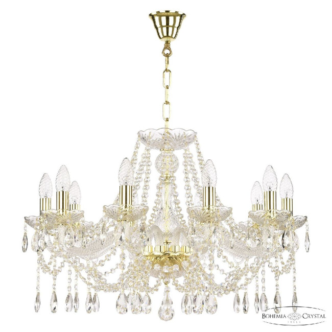 Подвесная люстра Bohemia Ivele Crystal 107/10/240 G Подвесная люстра Bohemia Ivele Crystal 107/10/240 G