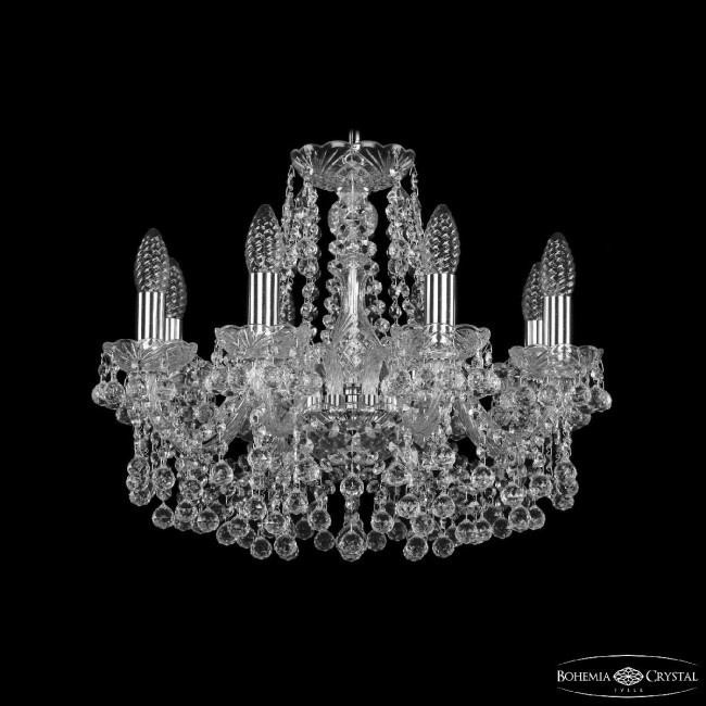 Подвесная люстра Bohemia Ivele Crystal 1409/8/160 Ni Подвесная люстра Bohemia Ivele Crystal 1409/8/160 Ni