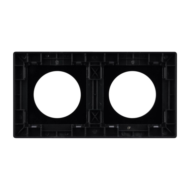 Рамка 2-местная алюминиевая Arlight FRM-PRESTO-ALR-2-BK 043875 Рамка 2-местная алюминиевая Arlight FRM-PRESTO-ALR-2-BK 043875
