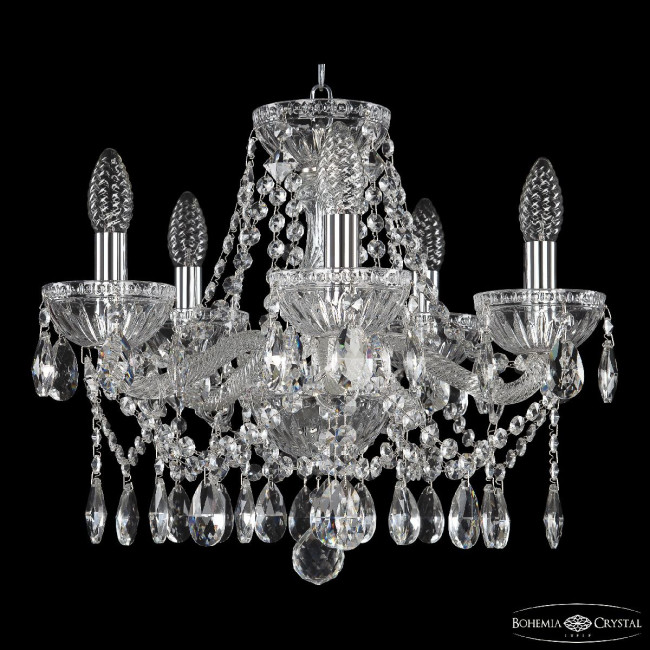 Подвесная люстра Bohemia Ivele Crystal 5413/5/141 Ni Clear/M-1G Подвесная люстра Bohemia Ivele Crystal 5413/5/141 Ni Clear/M-1G