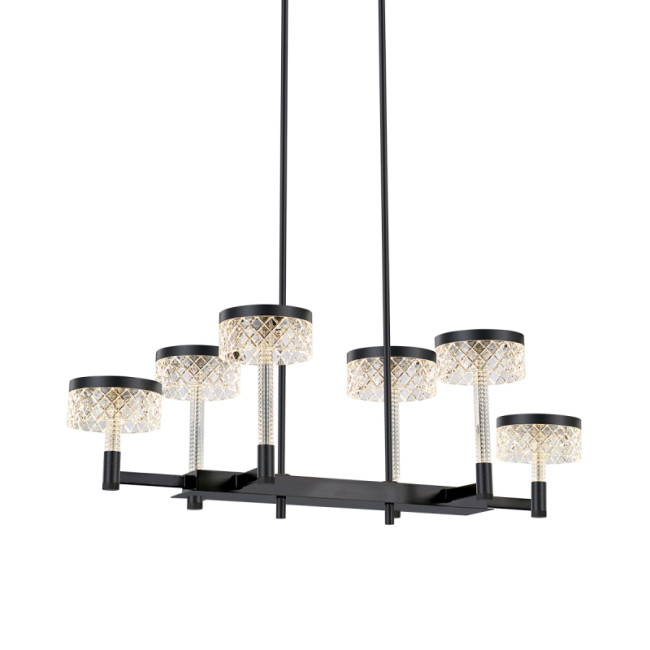 Подвесная люстра Delight Collection MD21020075 MD21020075-6B matt black Подвесная люстра Delight Collection MD21020075 MD21020075-6B matt black