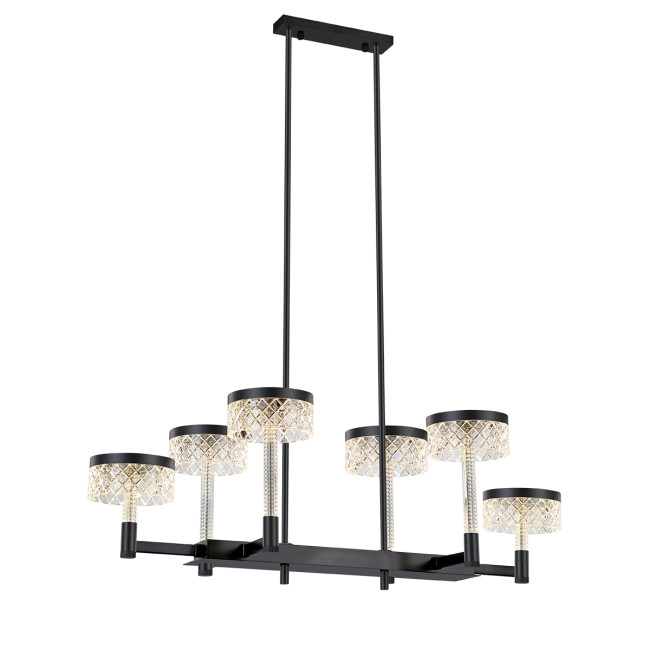 Подвесная люстра Delight Collection MD21020075 MD21020075-6B matt black Подвесная люстра Delight Collection MD21020075 MD21020075-6B matt black