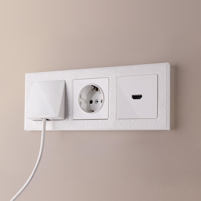 Вывод кабеля Werkel белый W1150201 4690389155277 Вывод кабеля Werkel белый W1150201 4690389155277