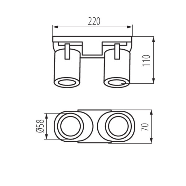 Cпот Kanlux Laurin EL-2I W 29122 Cпот Kanlux Laurin EL-2I W 29122