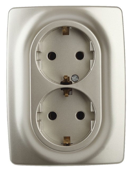 Розетка 2x2P+E Schuko Эра 12-2106-04 Б0031231 Розетка 2x2P+E Schuko Эра 12-2106-04 Б0031231