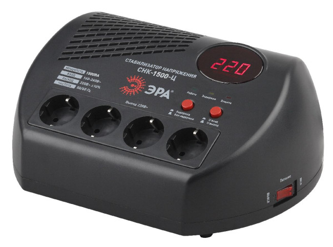 Стабилизатор Эра СНК-1500-Ц Б0031073 Стабилизатор Эра СНК-1500-Ц Б0031073