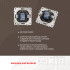 Розетка RJ45 Arte Milano 203.45-1.shampan