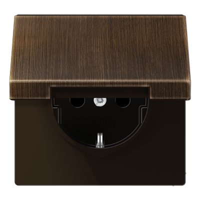 Розетка 2K+З с крышкой Jung ME1520KLAT Розетка 2K+З с крышкой Jung ME1520KLAT