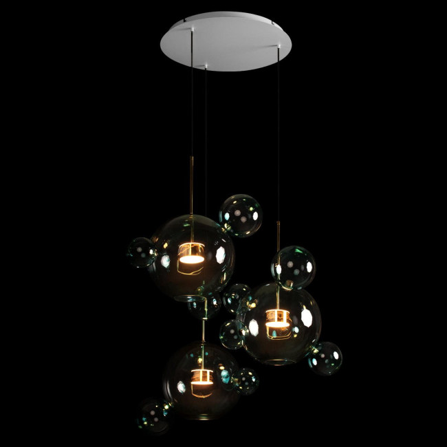 Подвесная люстра Loft IT Bolle 2027-D3 Blue Подвесная люстра Loft IT Bolle 2027-D3 Blue