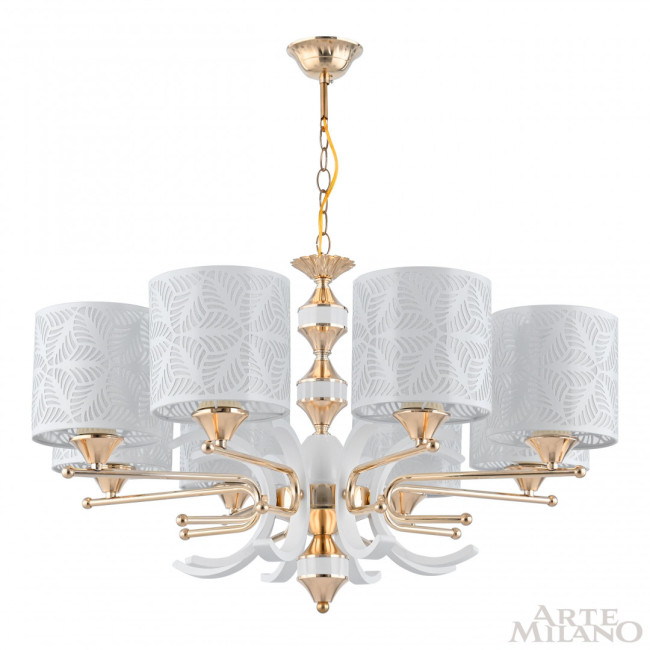 Подвесная люстра Arte Milano Florentia-2097 302097/8 Wh/Gd
