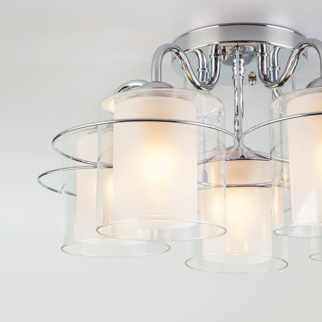 Потолочная люстра Eurosvet Darcy 30160/5 хром Потолочная люстра Eurosvet Darcy 30160/5 хром