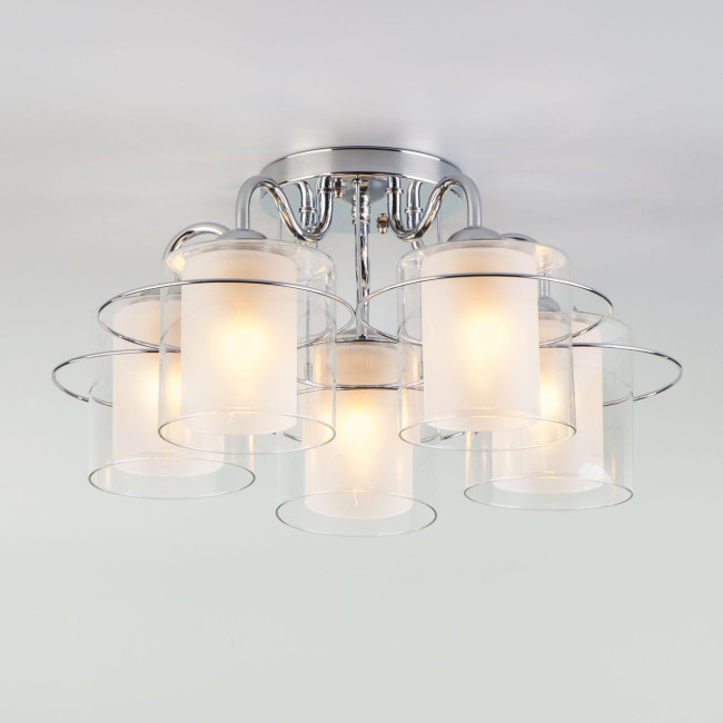 Потолочная люстра Eurosvet Darcy 30160/5 хром Потолочная люстра Eurosvet Darcy 30160/5 хром