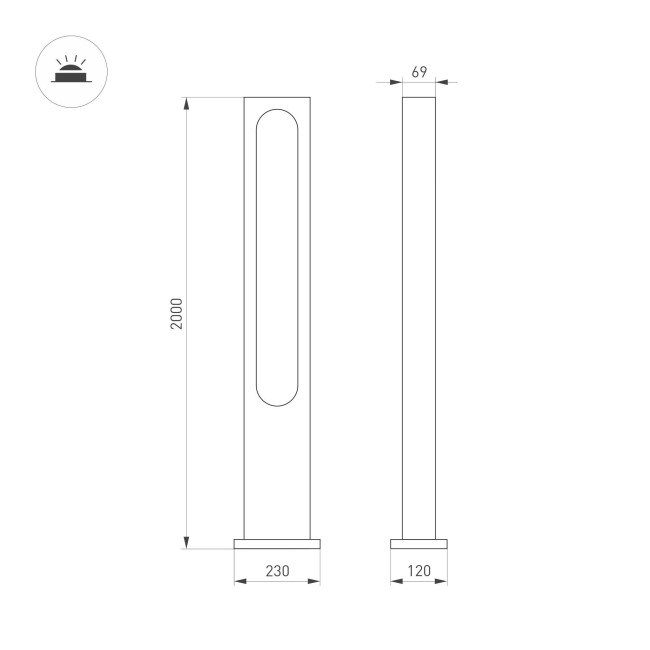 Уличный светильник Arlight LGD-MUSE-BOLL-H2000-18W Warm3000 (DG, 328 deg, 230V) 037522 Уличный светильник Arlight LGD-MUSE-BOLL-H2000-18W Warm3000 (DG, 328 deg, 230V) 037522