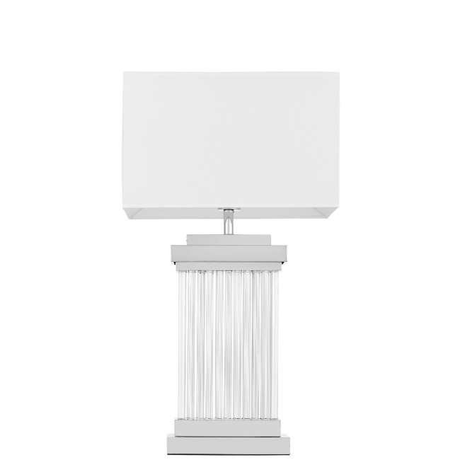 Настольная лампа Lumina Deco Davos LDT 310 CHR+WT Настольная лампа Lumina Deco Davos LDT 310 CHR+WT