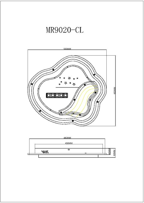 Потолочный светильник Myfar Cloud MR9020-CL Потолочный светильник Myfar Cloud MR9020-CL